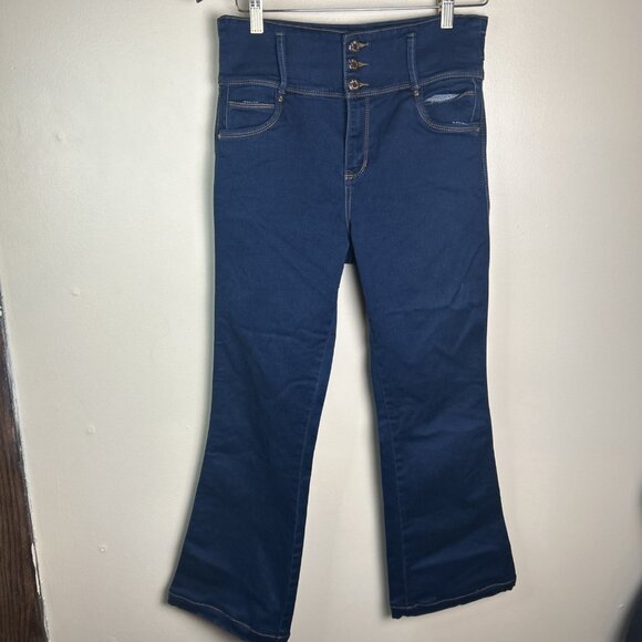 Push Up Stretch flared Leg Womens Jeans Colombian Reduce Abdomen Butt Lifting - Picture 12 of 12